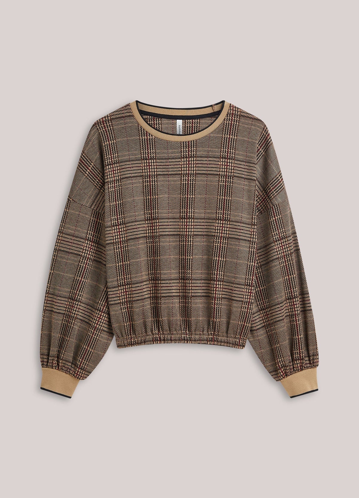 Summum - Sweatshirt in plaid jacquard - Multi