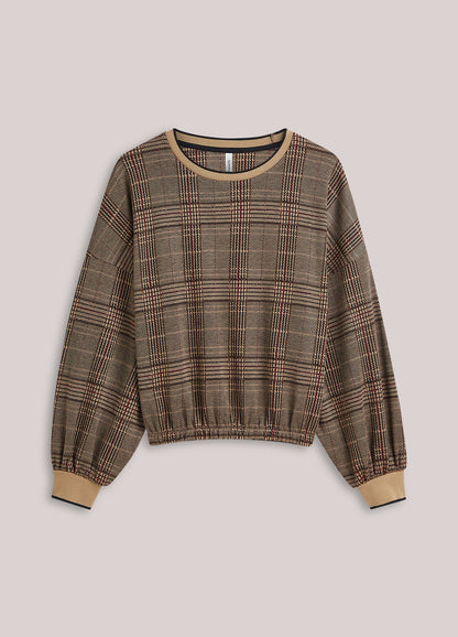 Summum - Sweatshirt in plaid jacquard - Multi