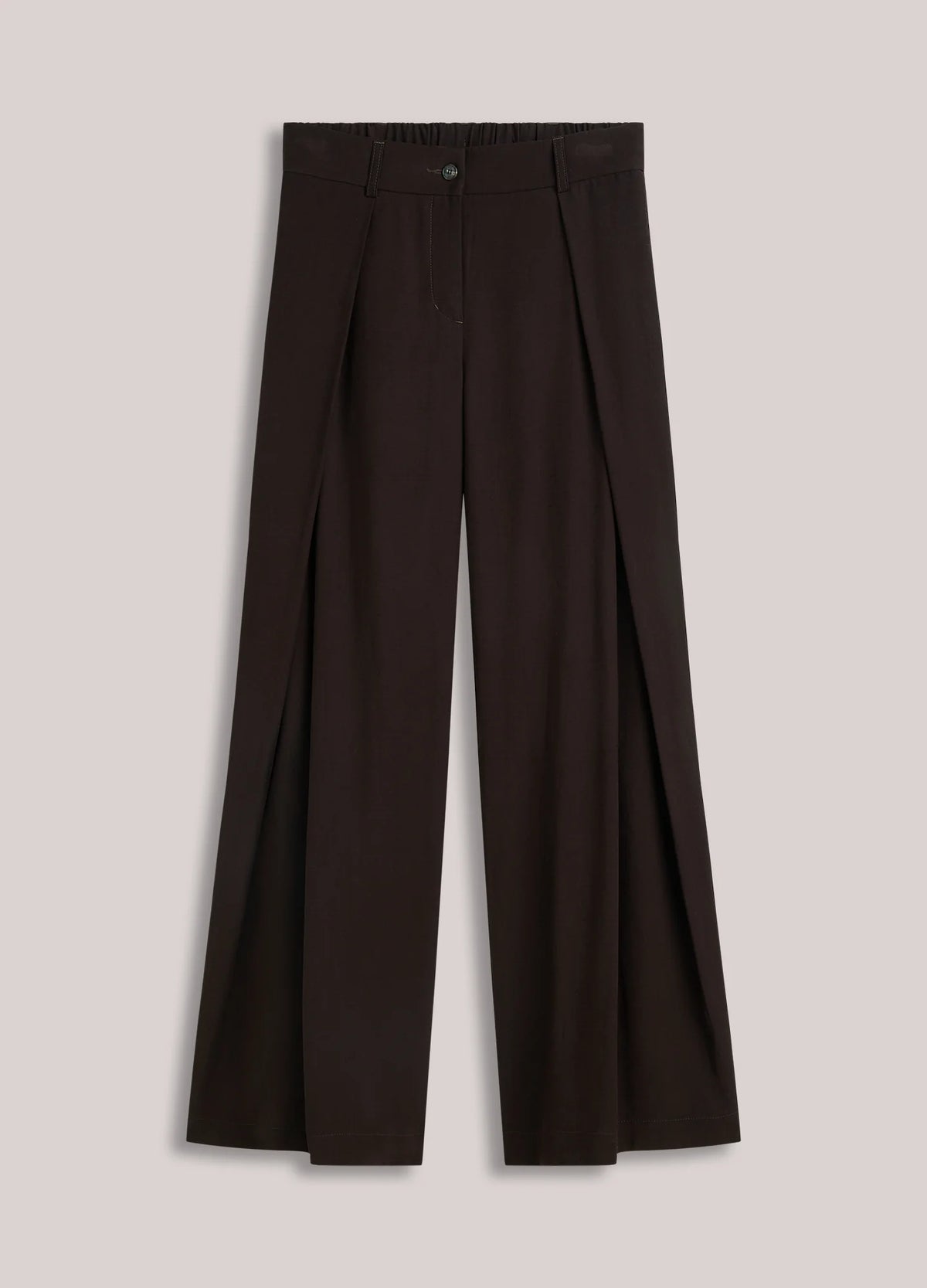 Summum - Mega-wide Twill Pants - Dark Chocolate