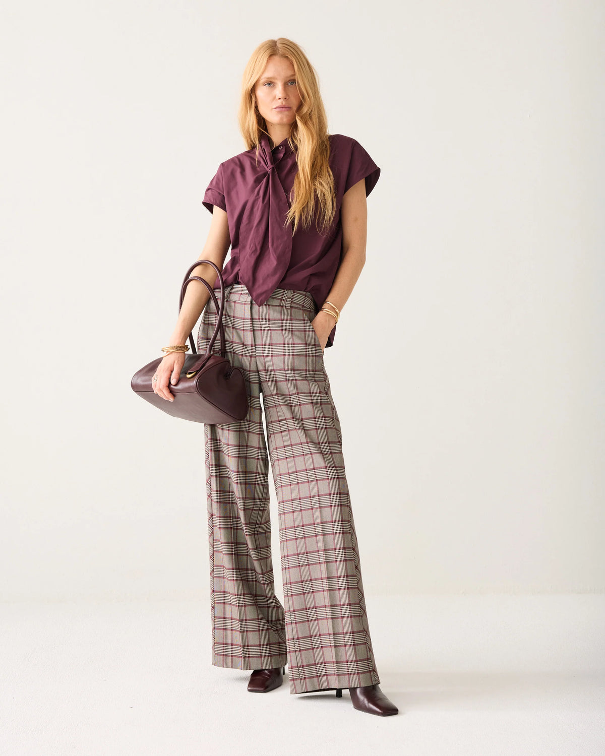 Summum - Plaid trousers - Multi
