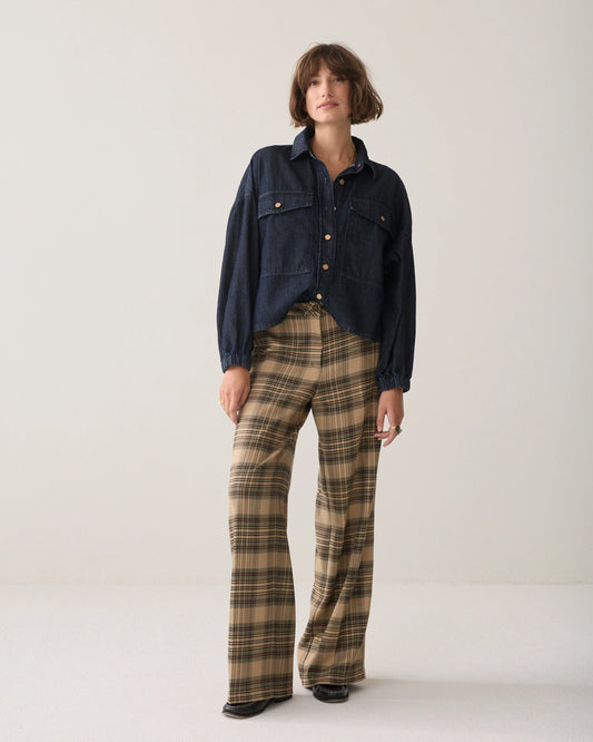 Summum - Wide Check Trousers - Plaid