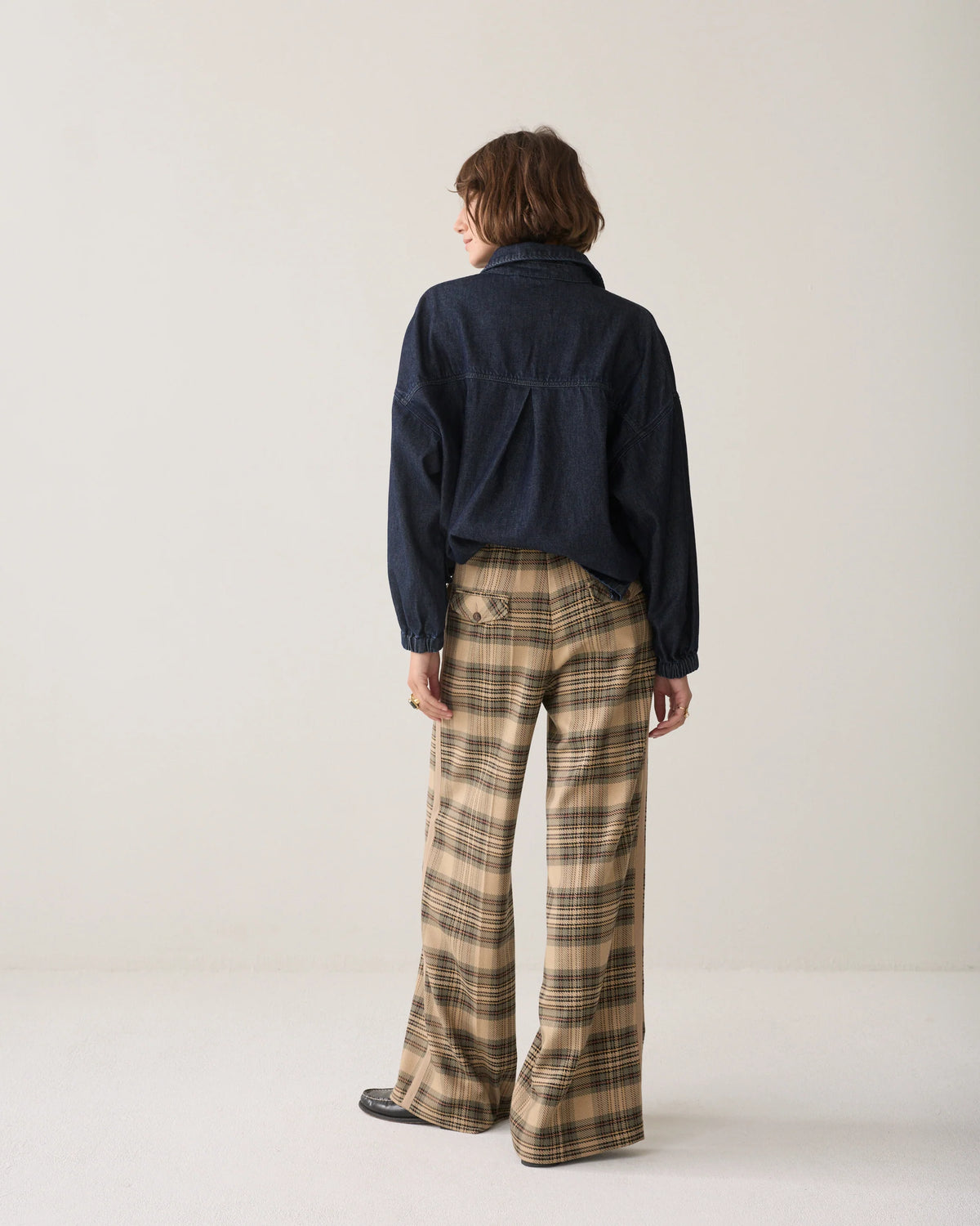 Summum - Wide Check Trousers - Plaid