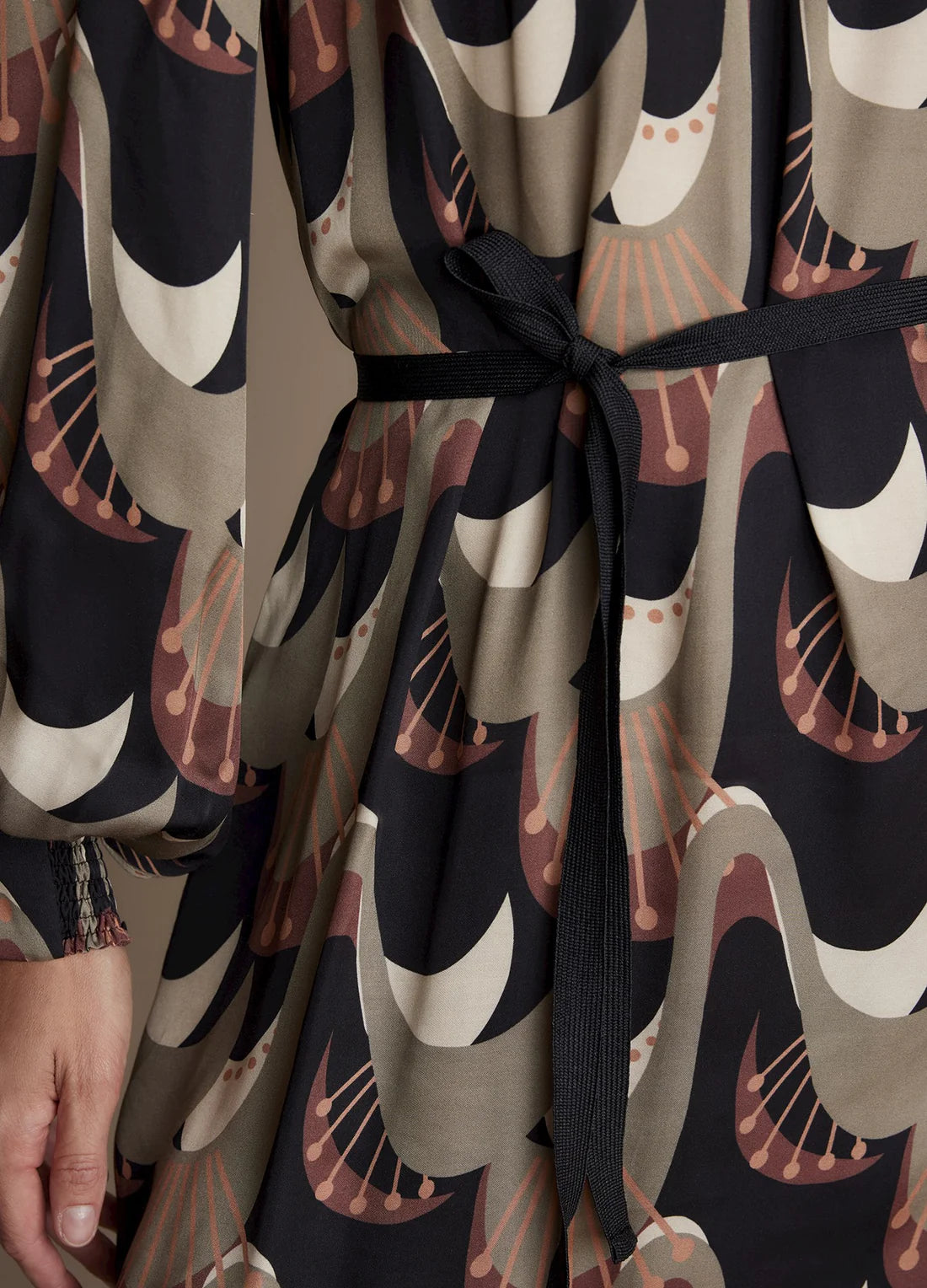 Abstract Peacock Dress