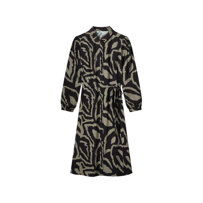 Dress abstract leaves