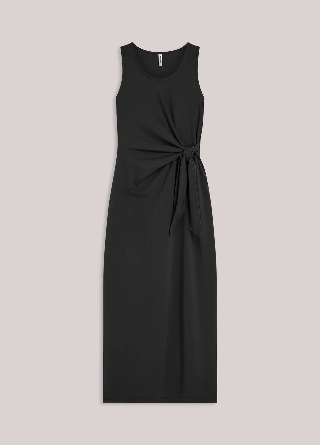Summum - Ankle-length stretch cotton dress - Black