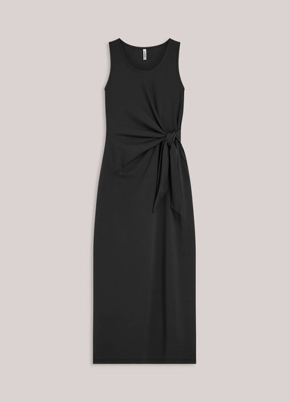 Summum - Ankle-length stretch cotton dress - Black
