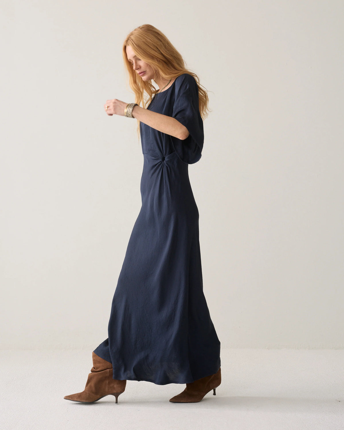 Summum - Dress with ring snap fastener - Midnight Blue