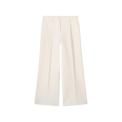 Summum - Wide-legged foam pants - Off-white