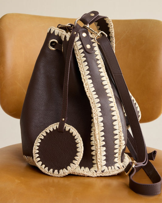 BAG LEATHER CROCHET
