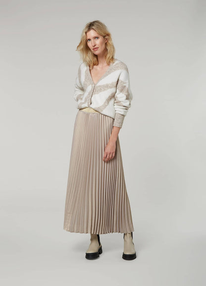 Plisse skirt in Soft Taupe