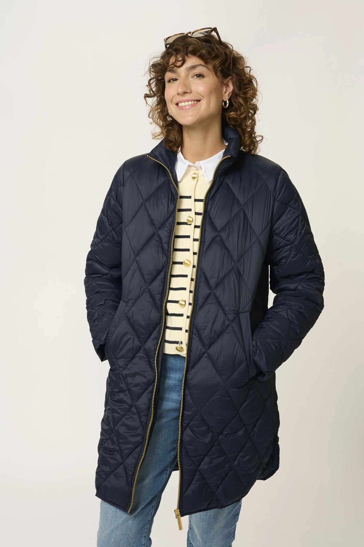 Part Two - Ollias PW Coat - Dark Navy