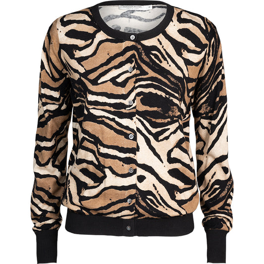 Cardigan tiger print
