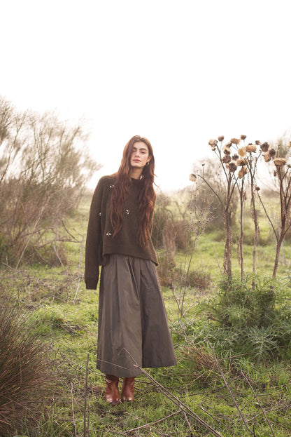 Jumper with bumble bee embellishments