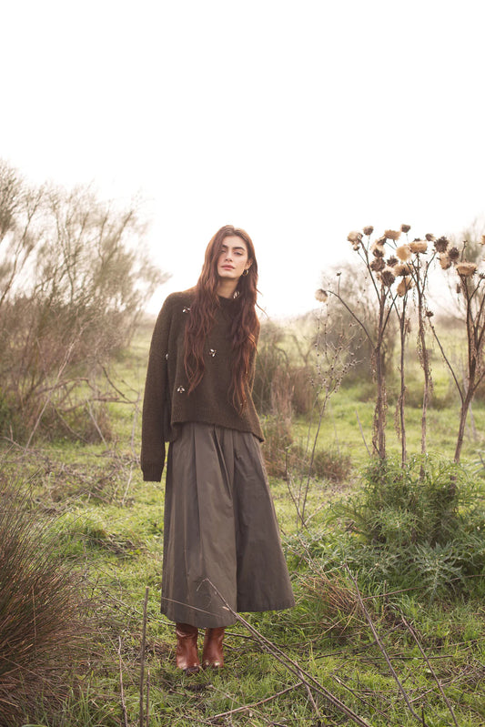 Jumper with bumble bee embellishments