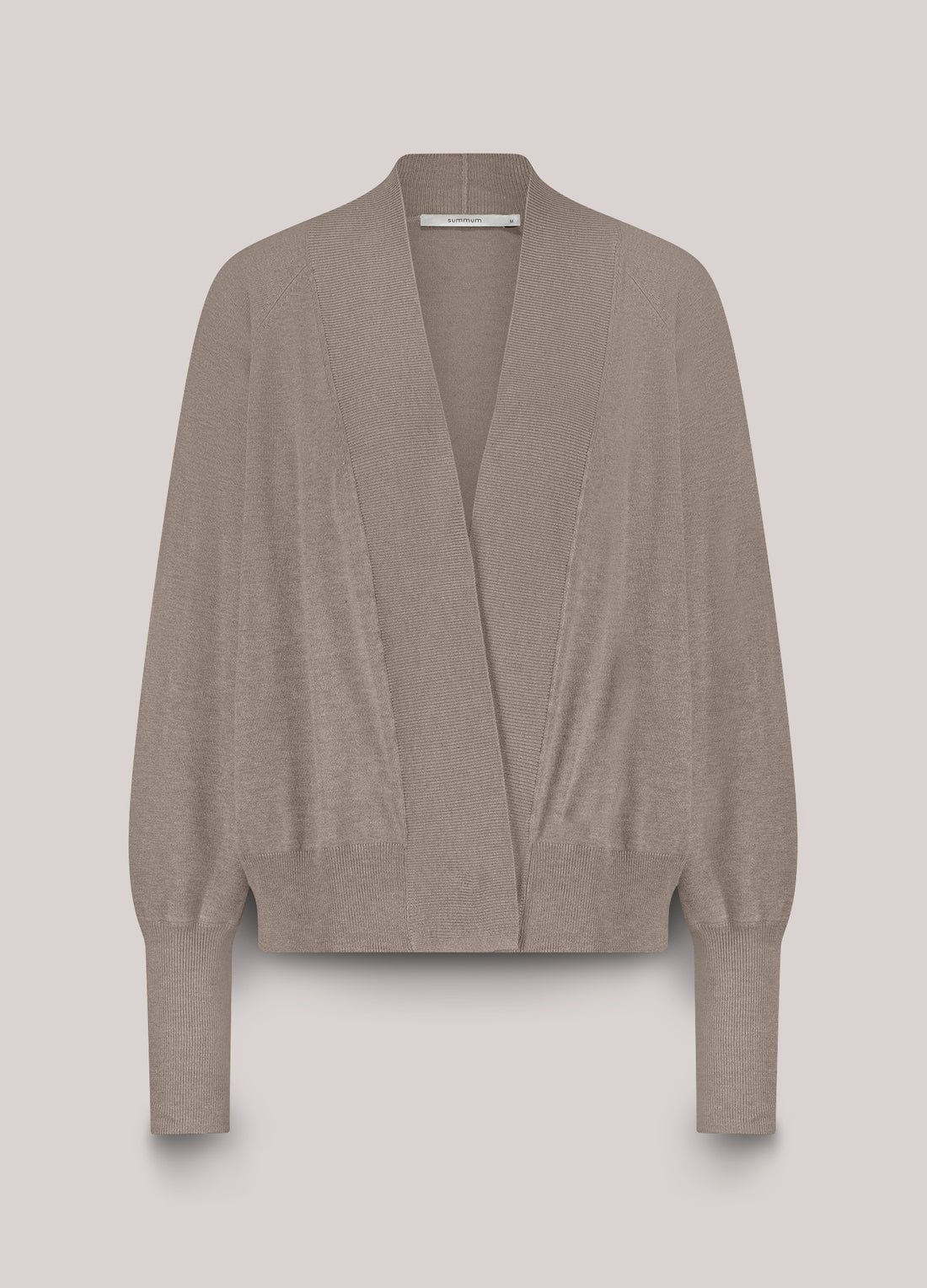 Open cardigan with batwing sleeves