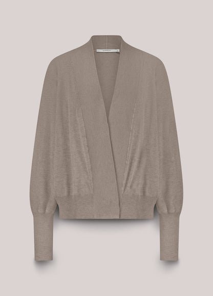 Open cardigan with batwing sleeves