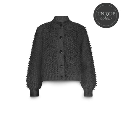 CARDIGAN LOOP STITCH KNIT