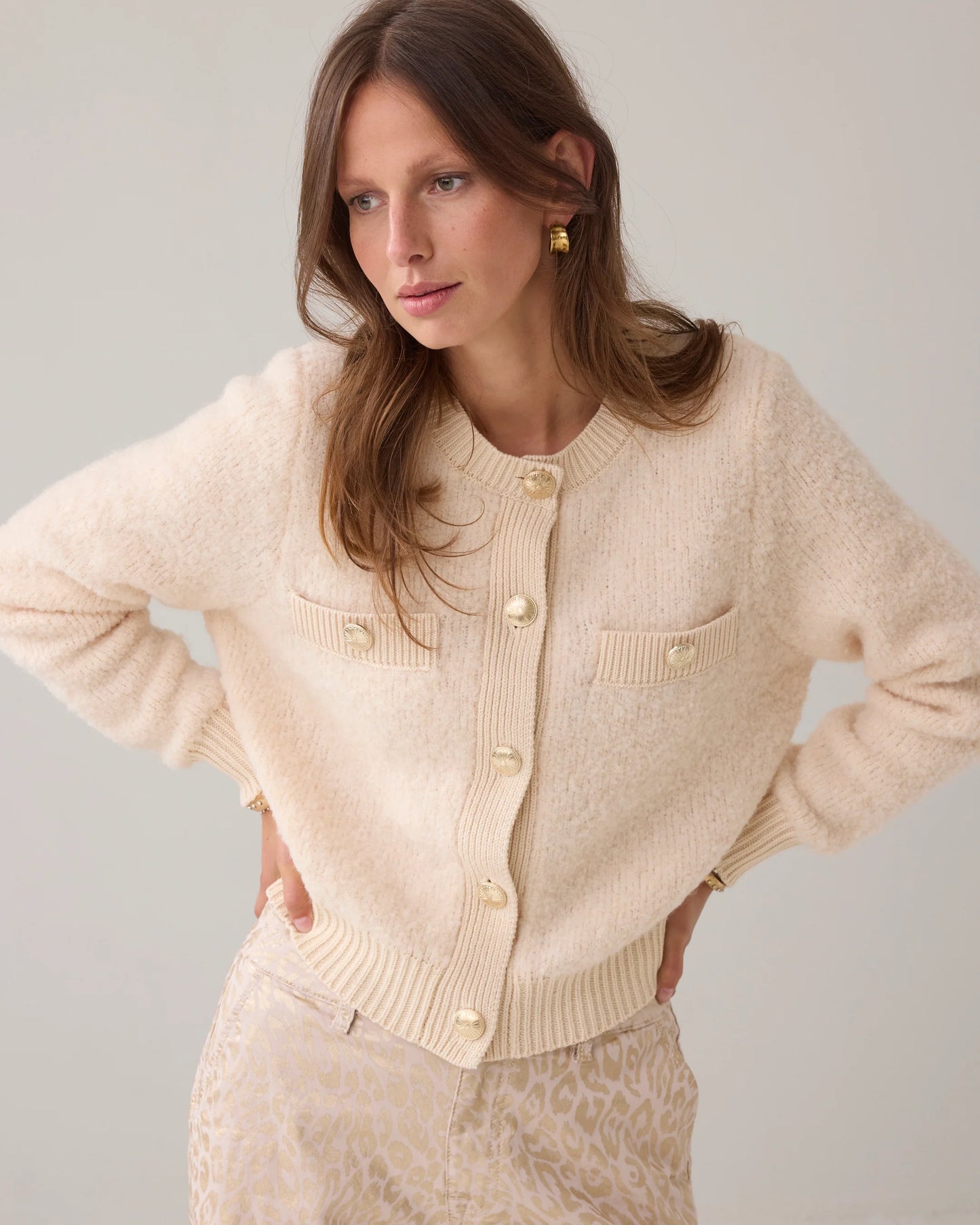 CARDIGAN BOUCLE KNIT