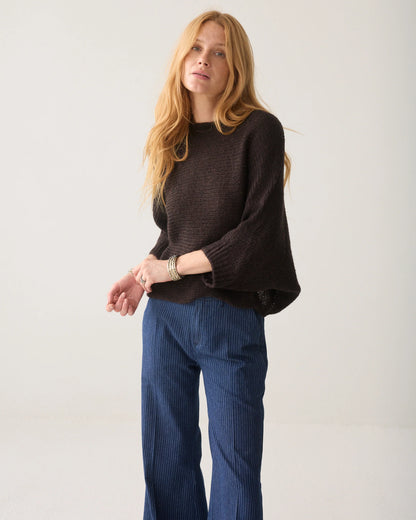 Summum - Wrap jumper - Dark Chocolate