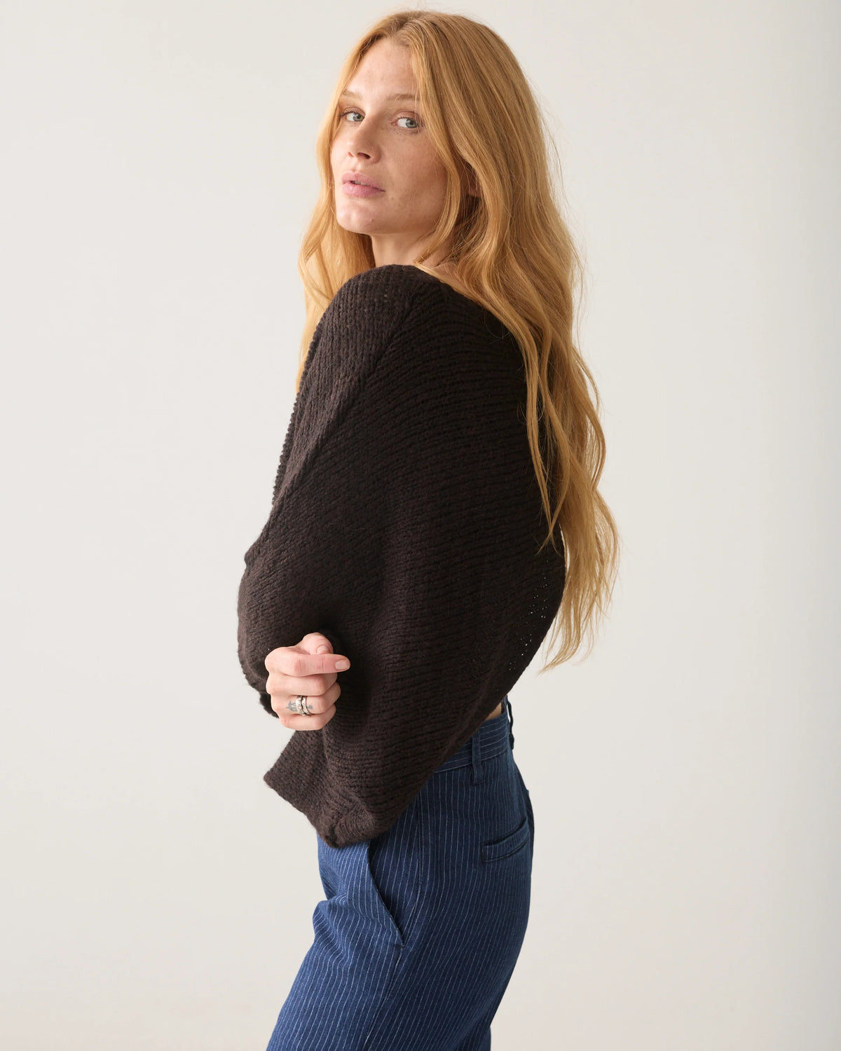 Summum - Wrap jumper - Dark Chocolate
