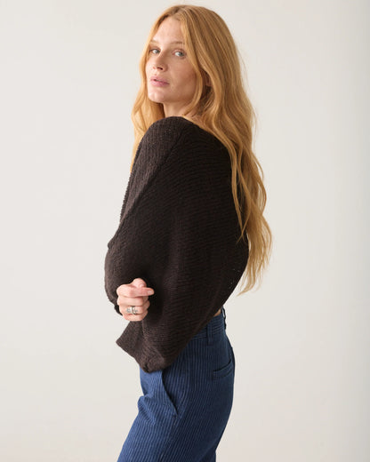Summum - Wrap jumper - Dark Chocolate