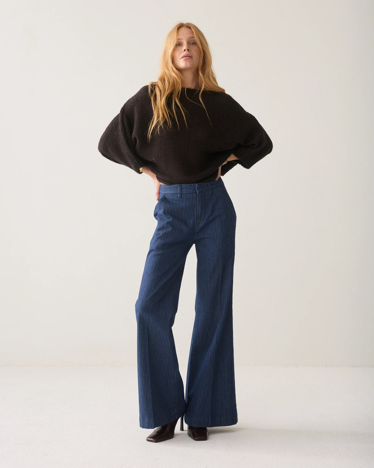 Summum - Wrap jumper - Dark Chocolate