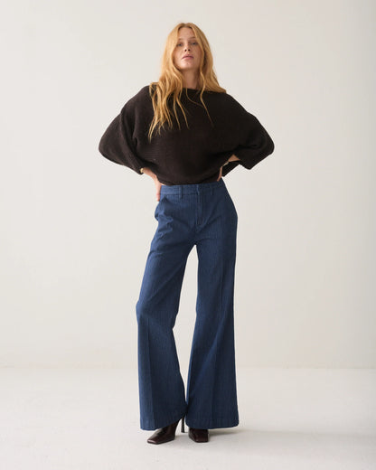 Summum - Wrap jumper - Dark Chocolate
