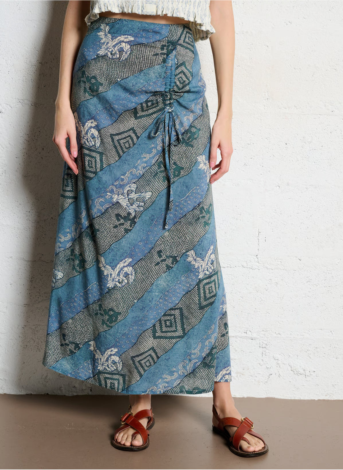 Maison Hotel - Nara Skirt - Indigo Bloom