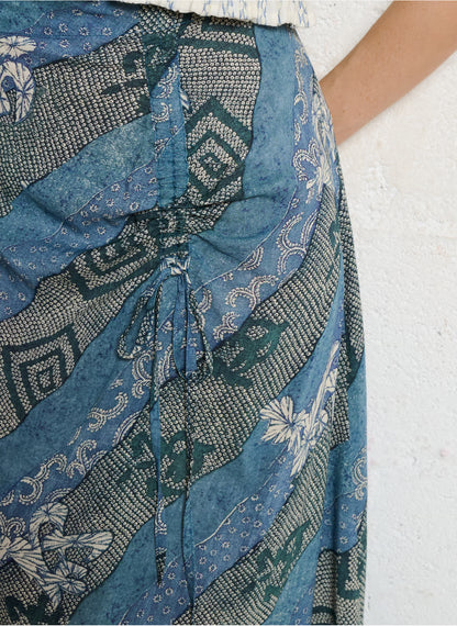 Maison Hotel - Nara Skirt - Indigo Bloom