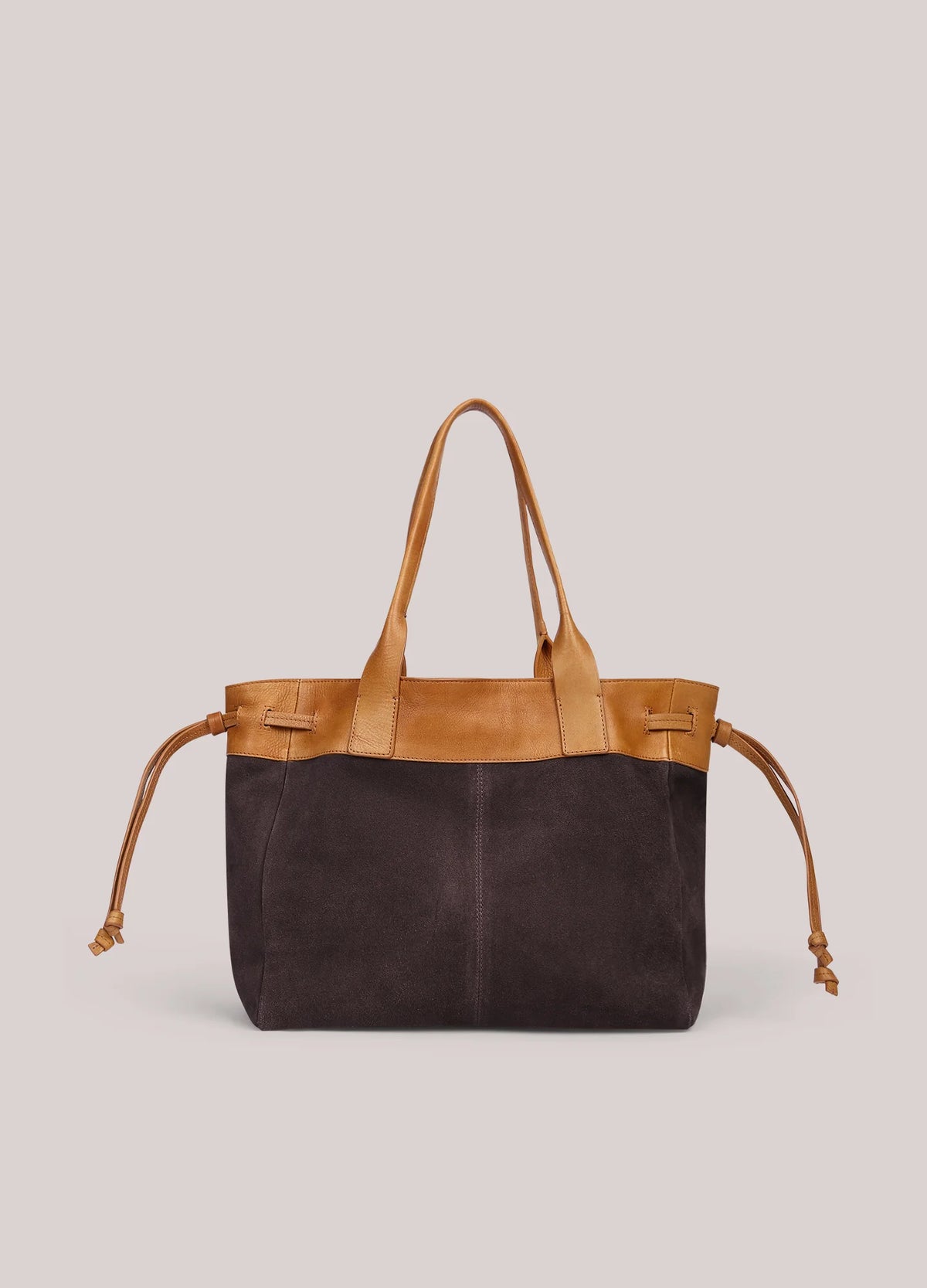 Summum - Suede handbag - Dark Chocolate