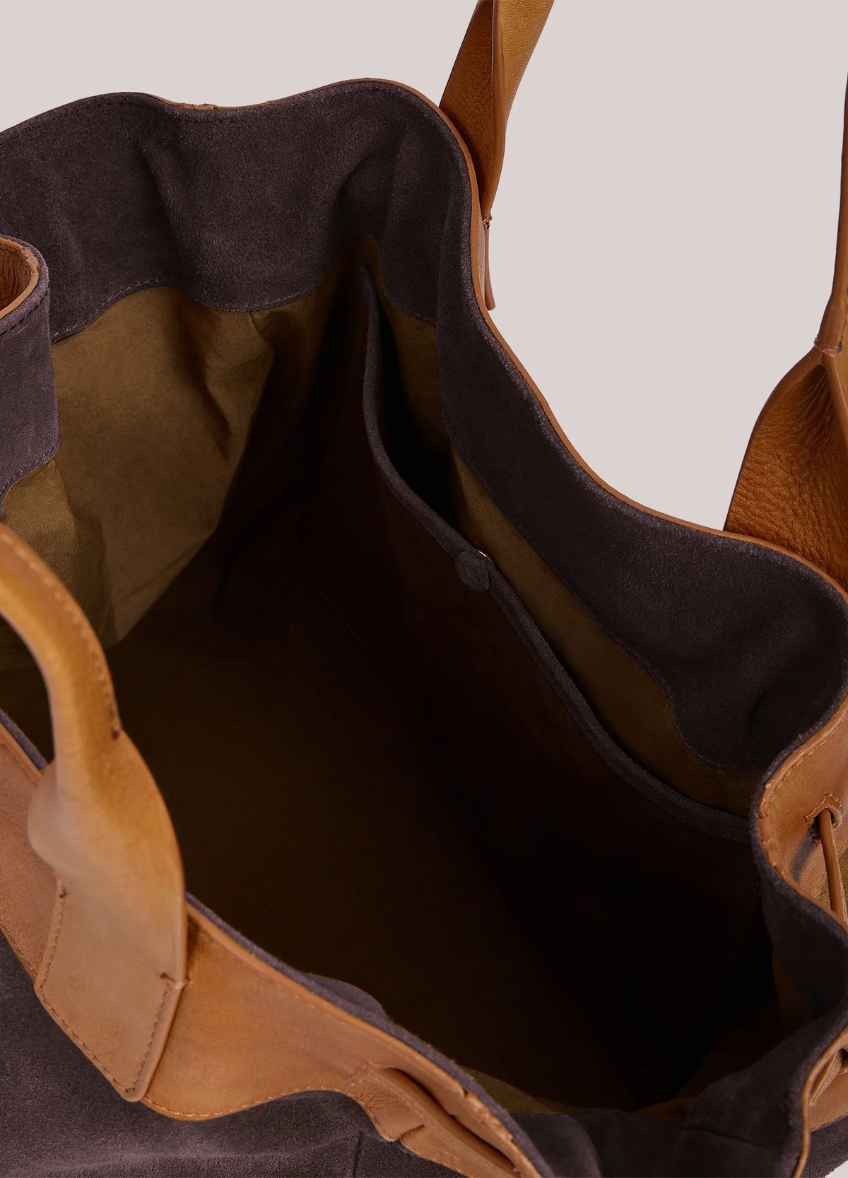 Summum - Suede handbag - Dark Chocolate