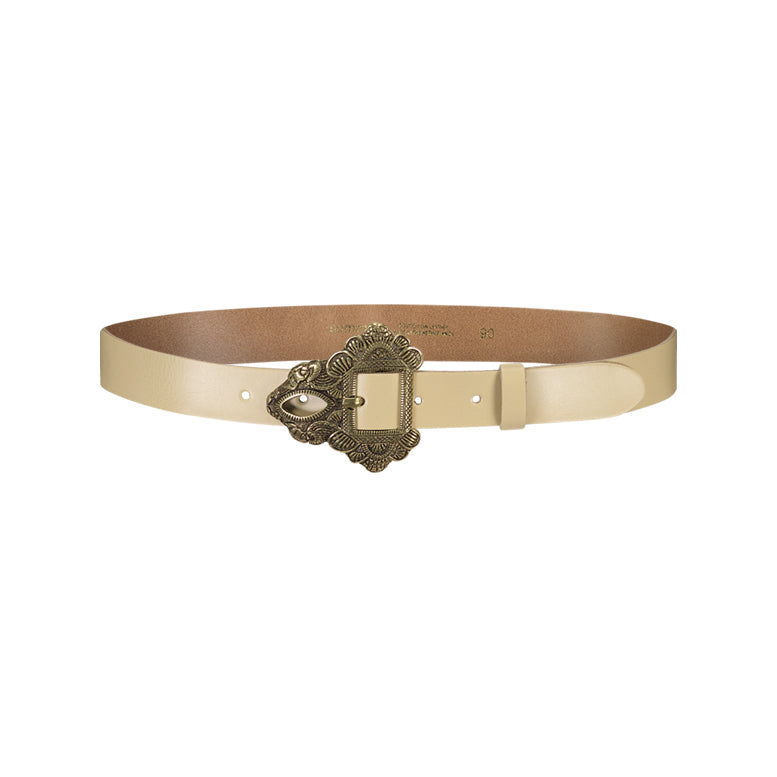 Lace buckle belt