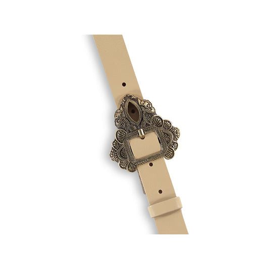 Lace buckle belt