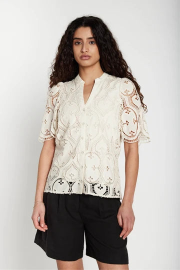 Bruuns Bazaar - RaveneaBBUresa Shirt - Vanilla Ice