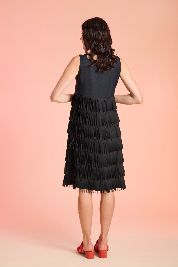 Bitte Kai Rand - Sukosu fringe dress - Black