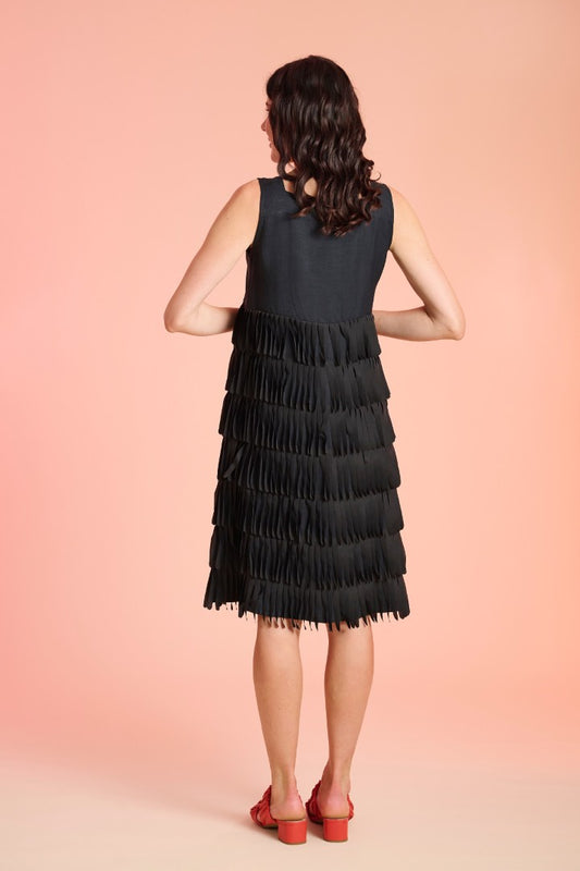 Bitte Kai Rand - Sukosu fringe dress - Black