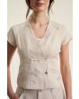 Bitte Kai Rand - Sukosu Short Sleeve Blouse - Ivory