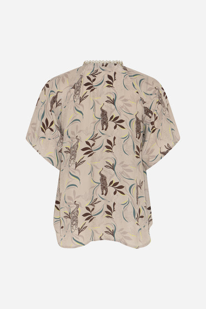Bruuns Bazaar - Barcella BB Karly Blouse - Black Tiger Print