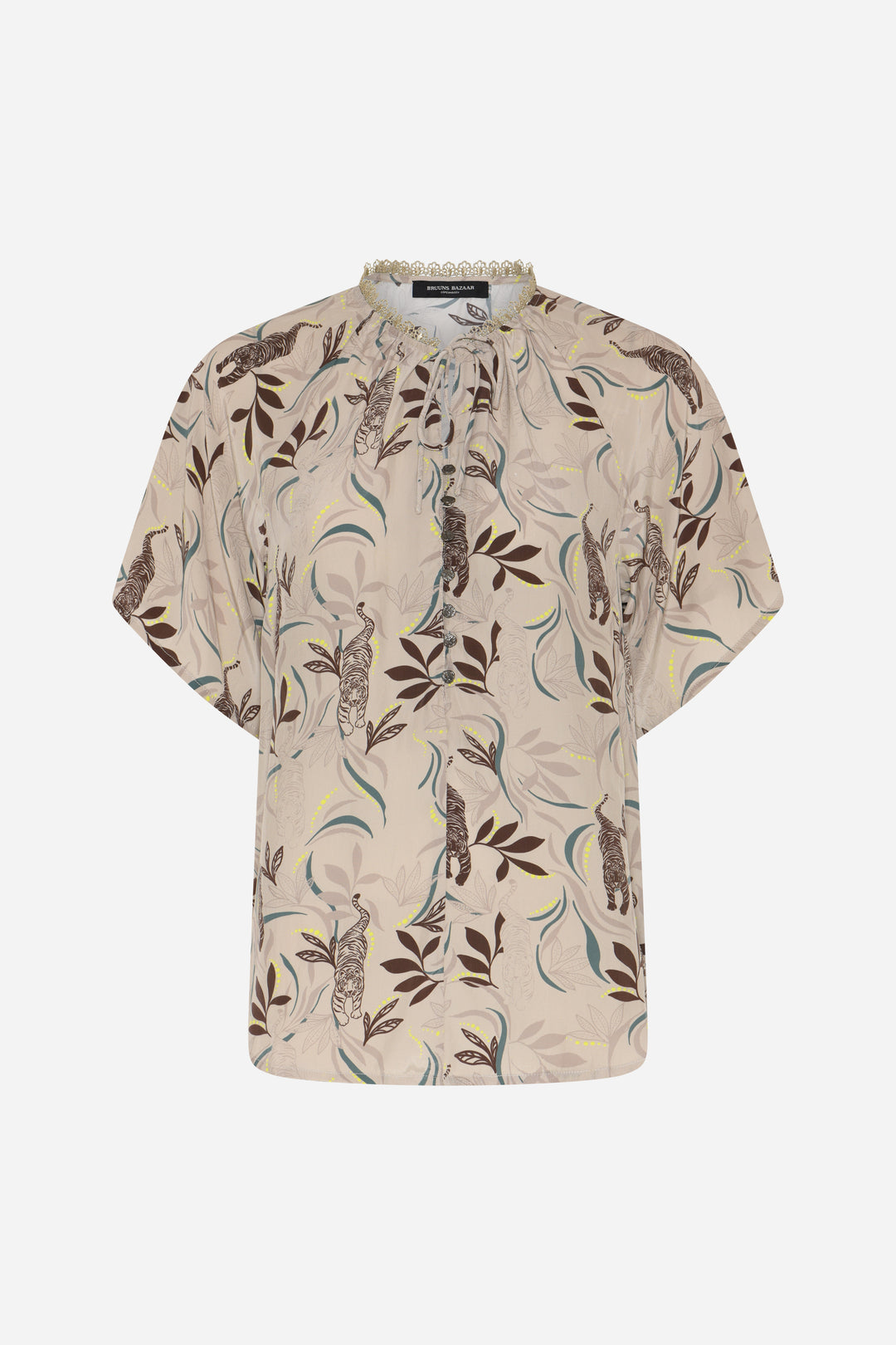 Bruuns Bazaar - Barcella BB Karly Blouse - Black Tiger Print