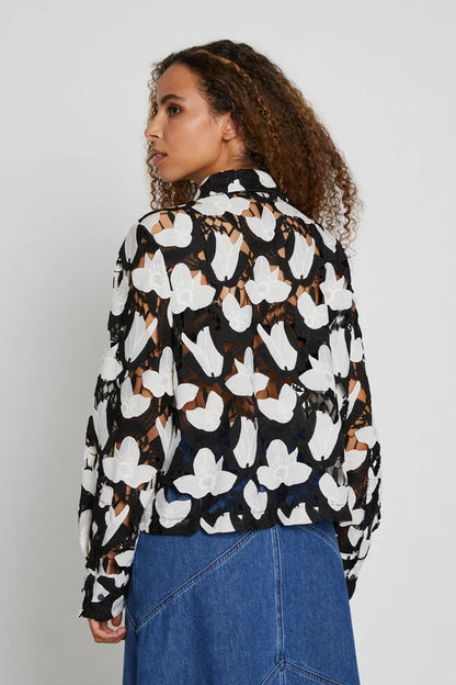 Bruuns Bazaar - BellflowerBBFeruze Shirt - Black/White