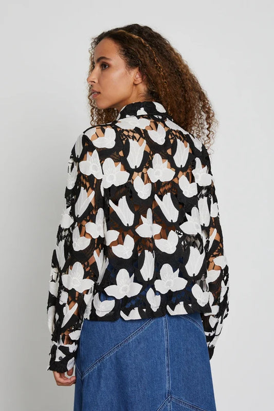 Bruuns Bazaar - BellflowerBBFeruze Shirt - Black/White
