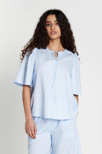 Bruuns Bazaar - LinvisBBVineva Blouse - Eventide Blue