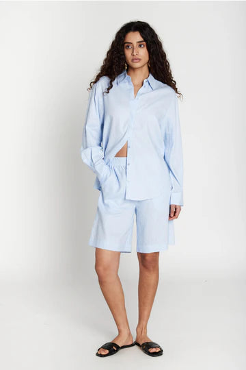 Bruuns Bazaar - LinvisBBZalius Shorts - Eventide Blue