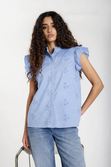 Bruuns Bazaar - MynteBBNicole Shirt - Eventide Blue