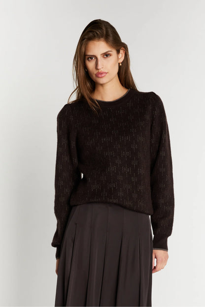 Bruuns Bazaar - Chalina Elesa knit - Dark Brown