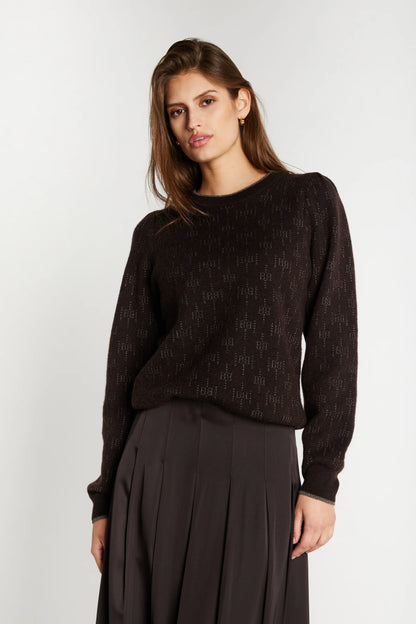 Bruuns Bazaar - Chalina Elesa knit - Dark Brown