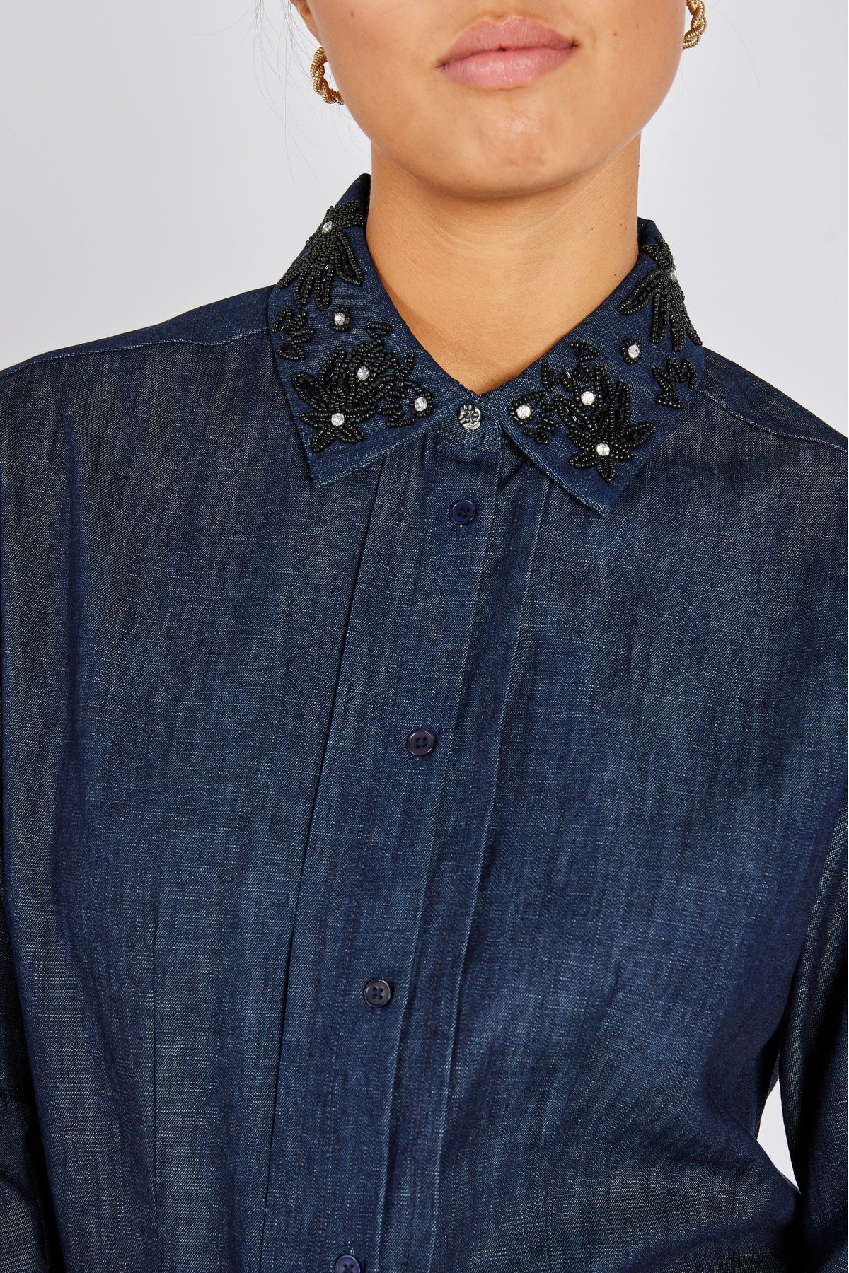 Bruuns Bazaar - Chambra Siwa shirt - Denim Blue