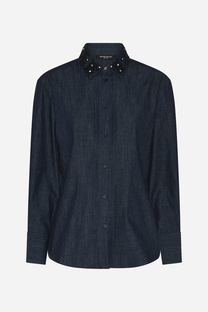 Bruuns Bazaar - Chambra Siwa shirt - Denim Blue