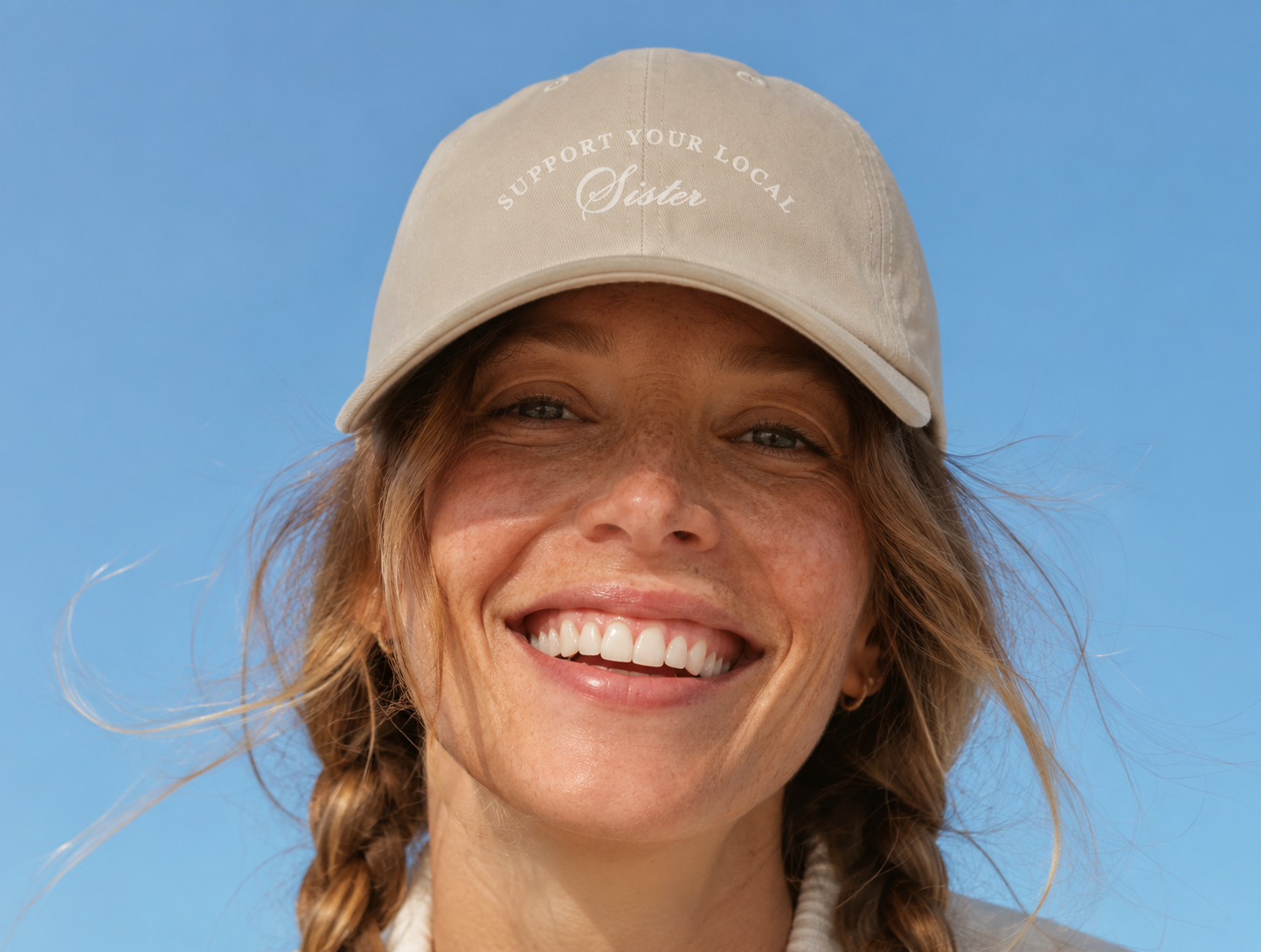 Sestra-Custom Embroidered Baseball Hat-Khaki