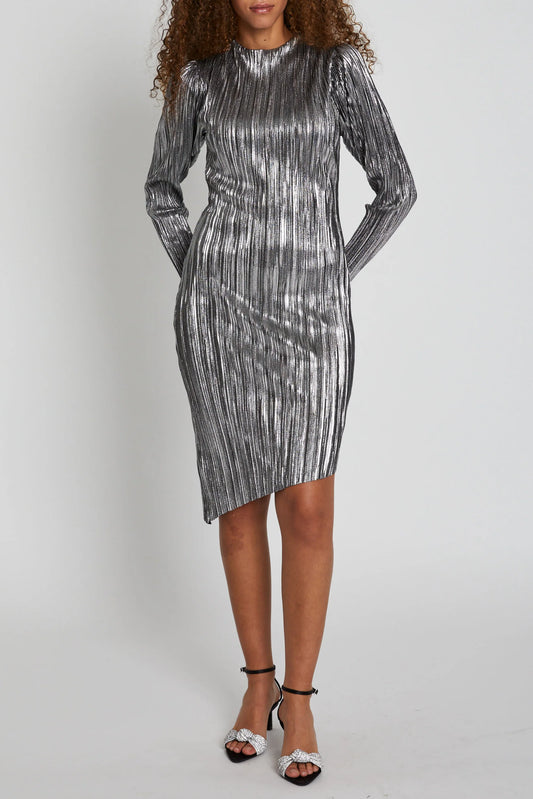 Groundberry Maggie dress - Black with silver